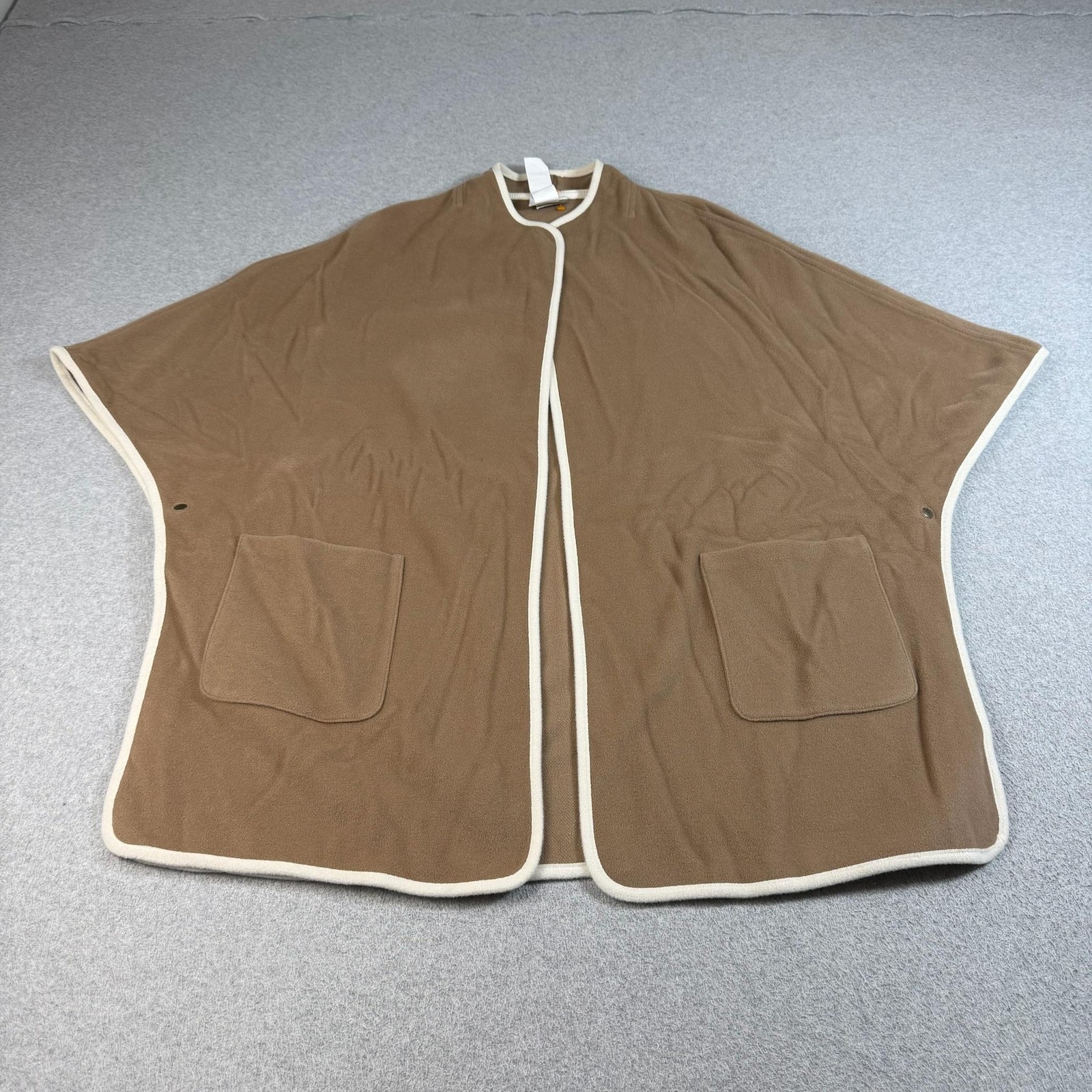 Akris Punto Poncho Women Brown Cape Wool Cashmere Jacket Lagenlook Quiet Luxury
