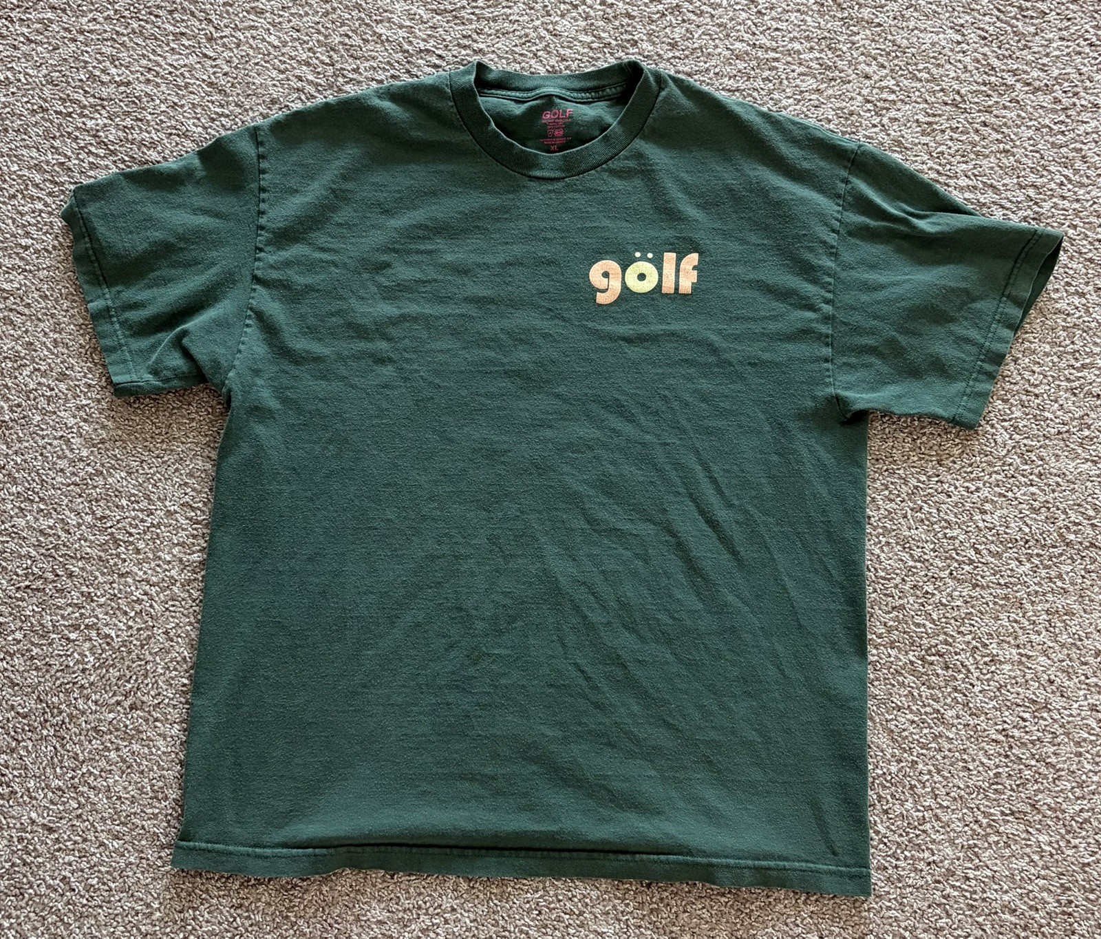 Golf Wang Tyler The Creator T-Shirt Mens XL Green Streetwear Logo Tee