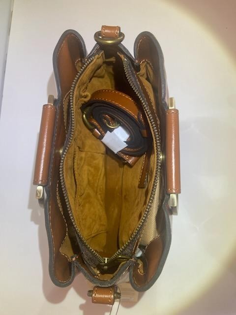 NWT_Patricia Nash_Renna Floral Satchel_Metal Accents_Leather Strap_Crossbody