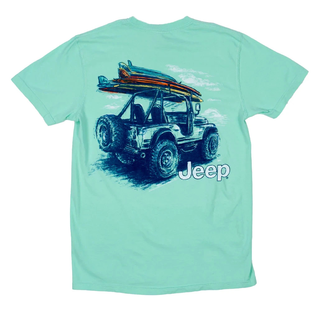 Jeep Shirt Boarding T-shirt comfort Colors T-Shirt NEW – Size S/M/XL