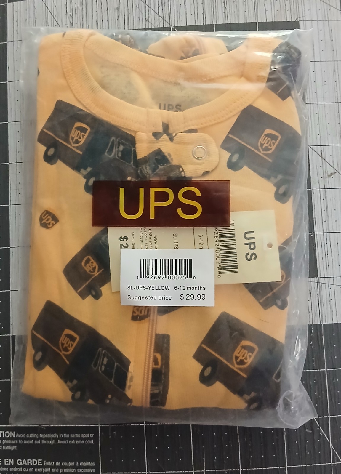Ups Long Sleeve One-Piece 6-12 Months