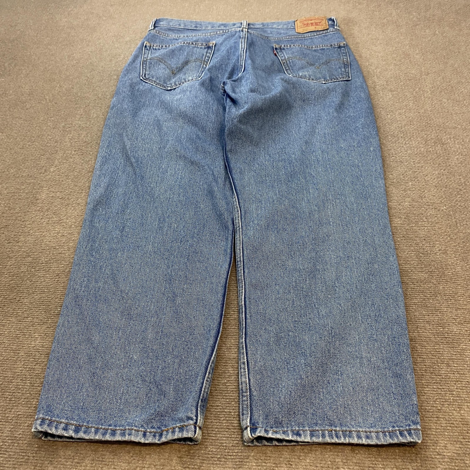 Vintage Levis 550 Jeans Mens 36×29 Blue Y2K Baggy Relaxed Fit Tapered Leg Denim