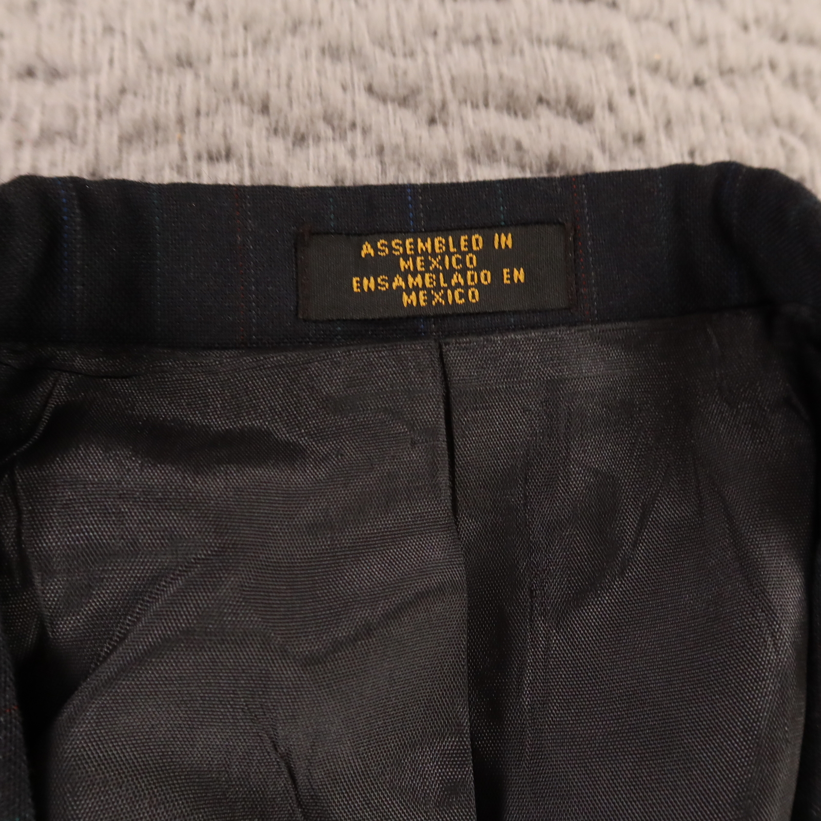 Towncraft Jacket S Blue Pinstripe Wool Polyester Worsted Wool Twill Blazer 38R
