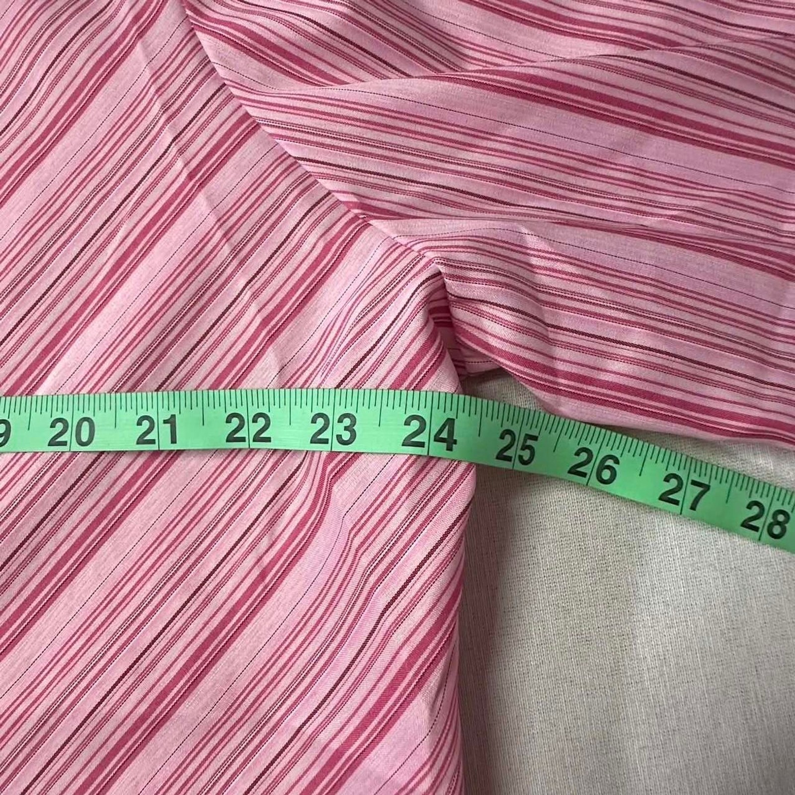 Vintage Style Pink Candy Aesthetic Striped 3/4 Sleeve Button Up Top