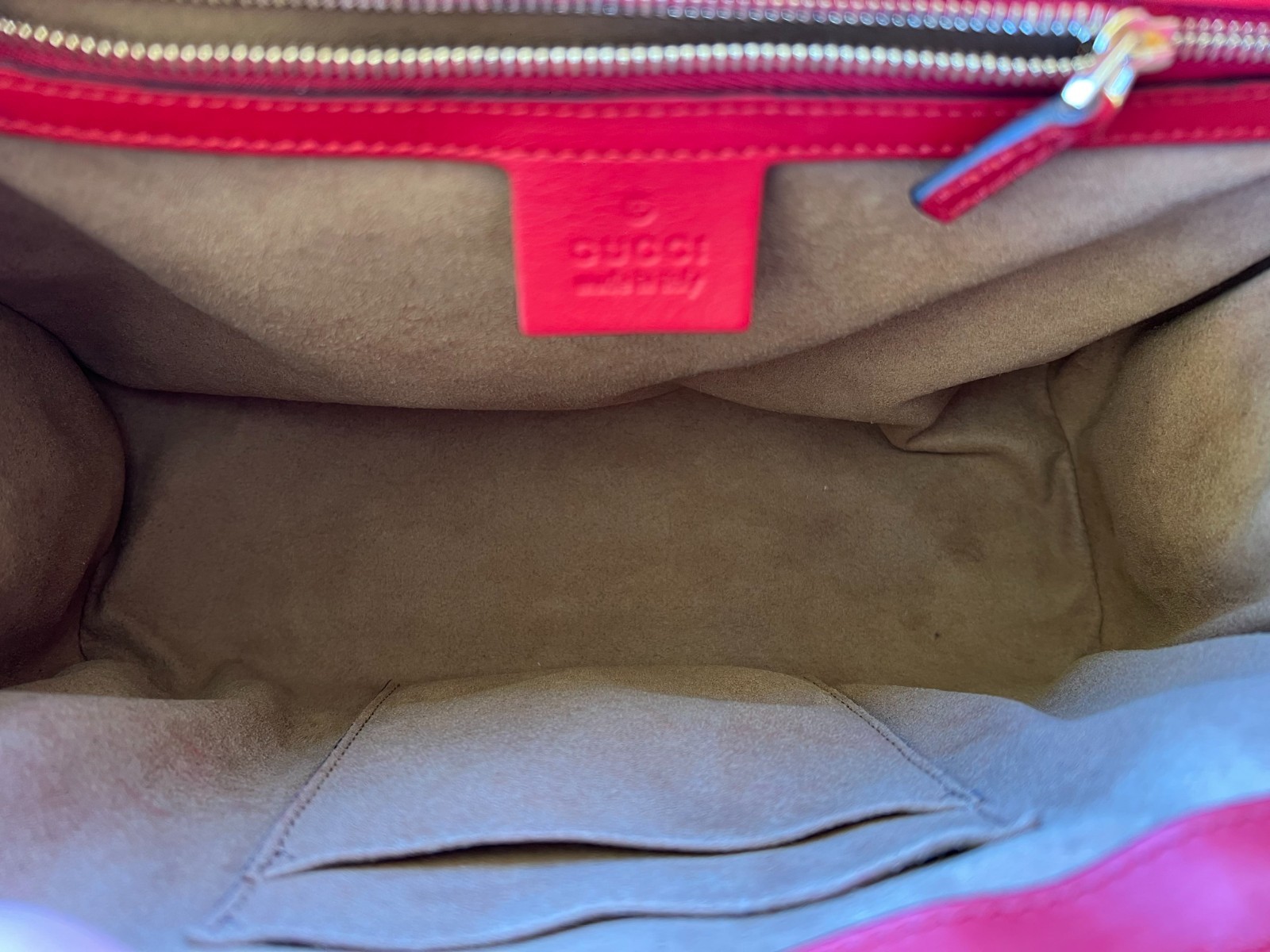 Authentic GUCCI GG Supreme Monogram Calfskin Medium Padlock Shoulder Bag