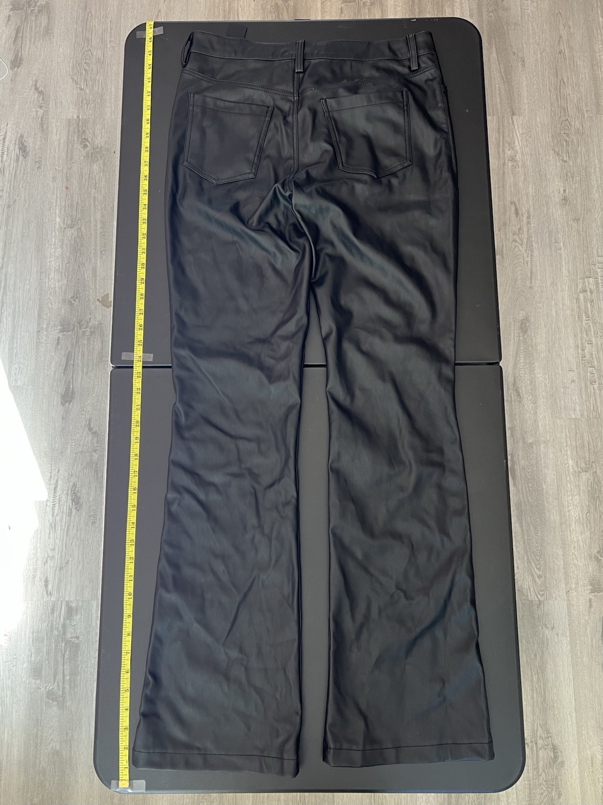 Fashion Nova Size 30×34 leather pants men black western