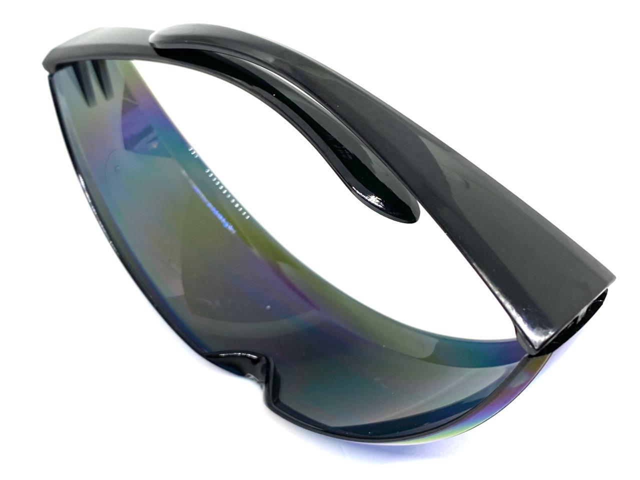 SPACE ROBOT PARTY RAVER COSTUME CYCLOPS FUTURISTIC SHIELD SUN GLASSES Thin Lens