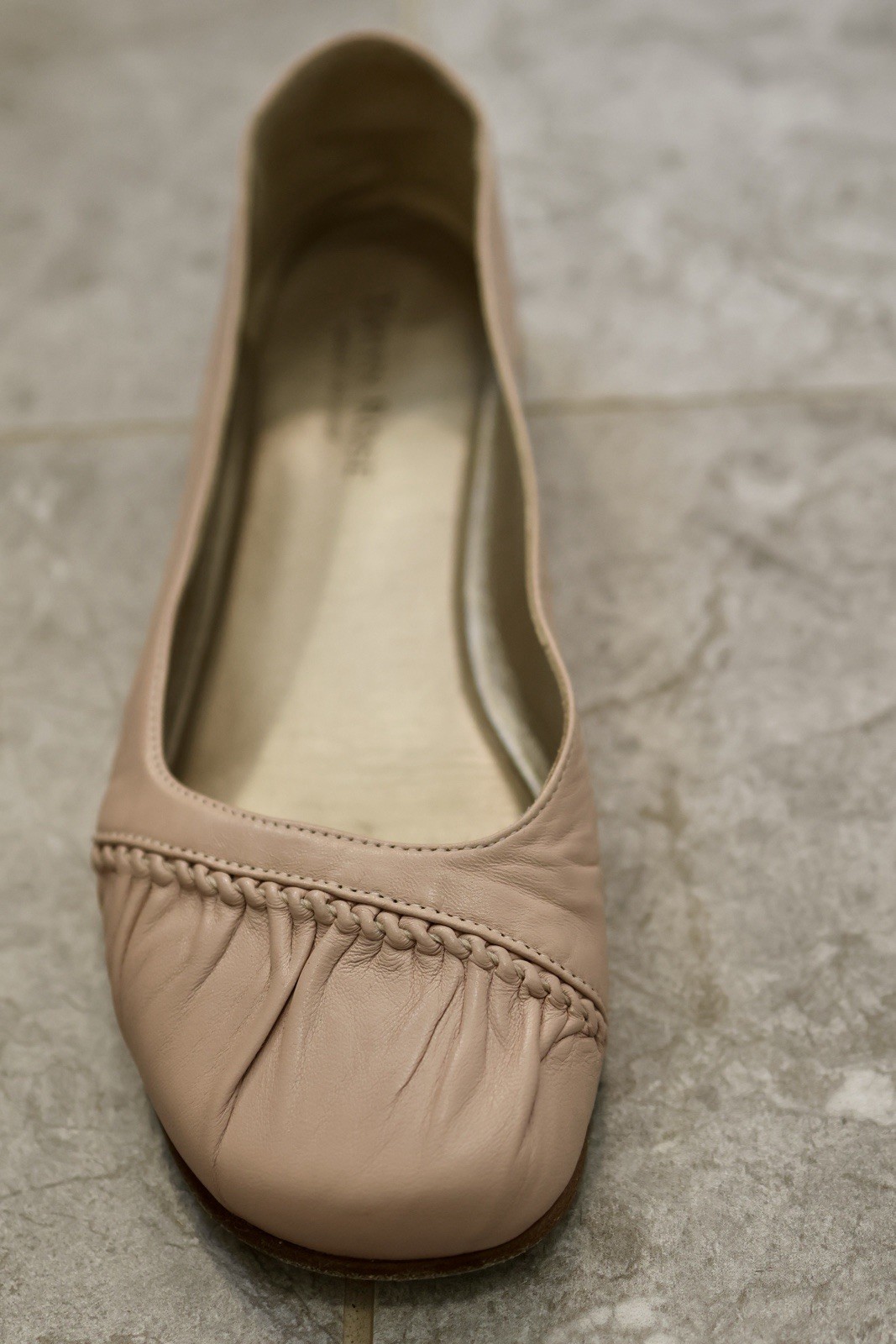 Taryn Rose Brina leather flats size 37 carnation pink