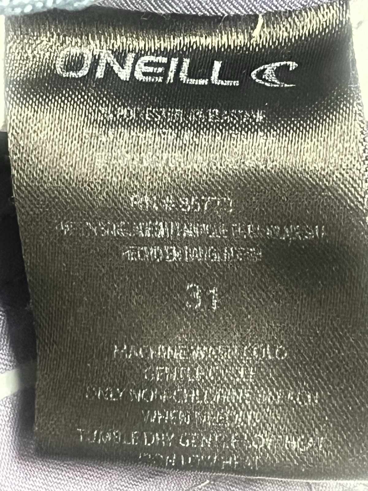 O’Neill Shorts Mens 31 Orange Tan Black Stripes Block Swimwear Boardshorts Pics