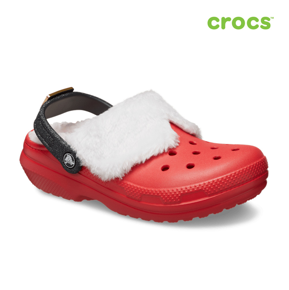 NEW CROCS Classic Lines Santa Clog Christmas 210933 RED Multi UNISEX SIZE