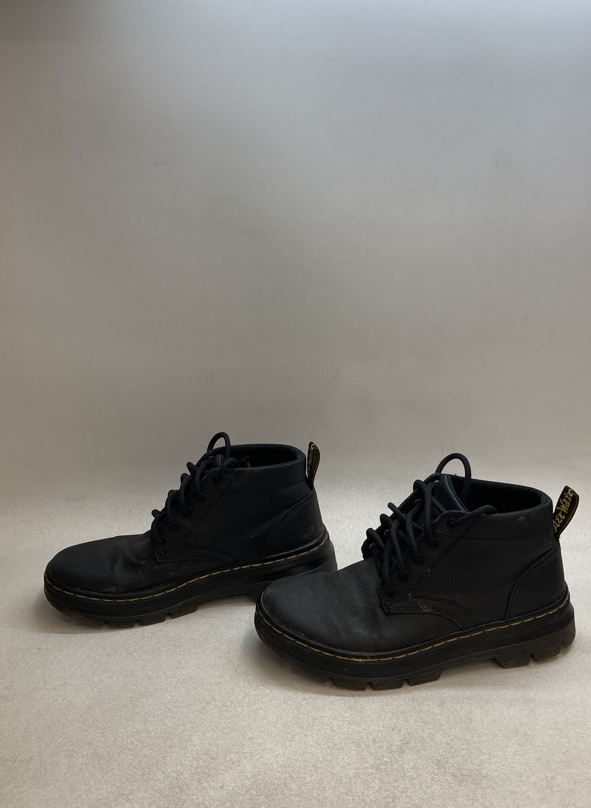 Dr. Martens Bonny Tech Black Canvas Nylon Chukka Boots Women’s Size 6