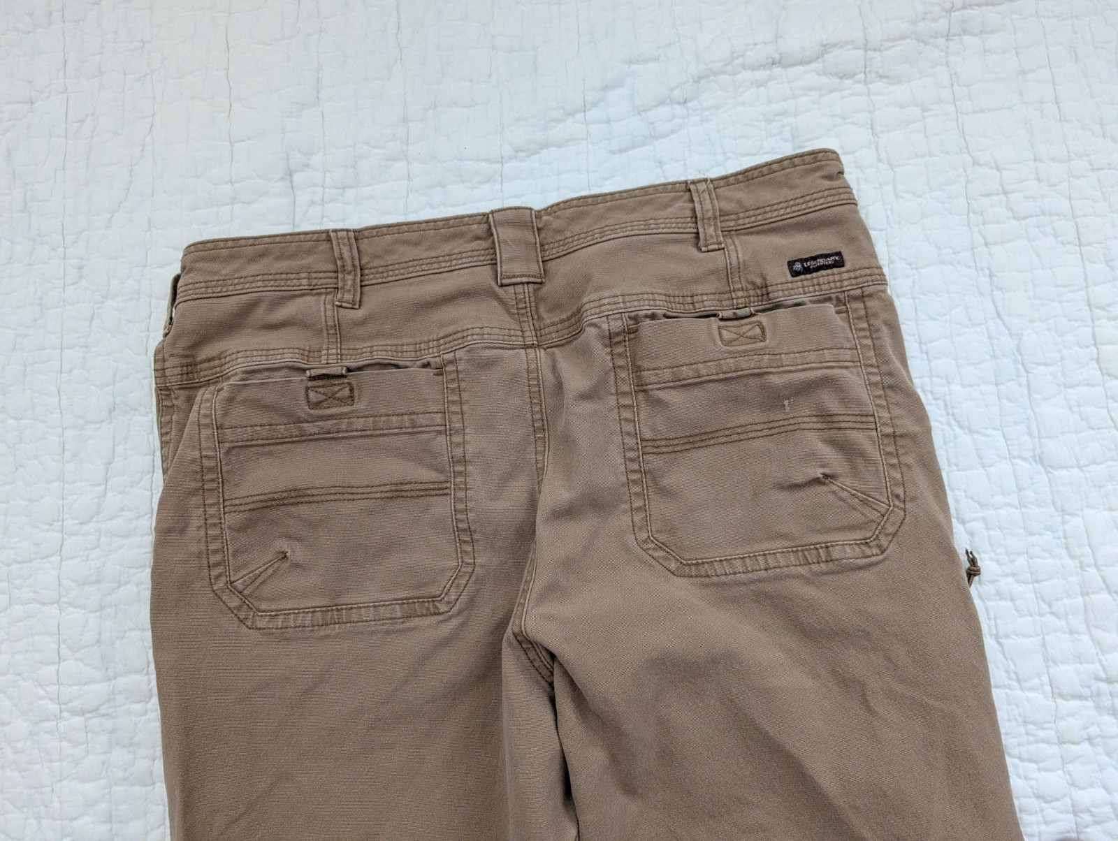 Legendary Outfitters Men’s Canvas Pants 38X32 Brown Stretch Workwear Hunting