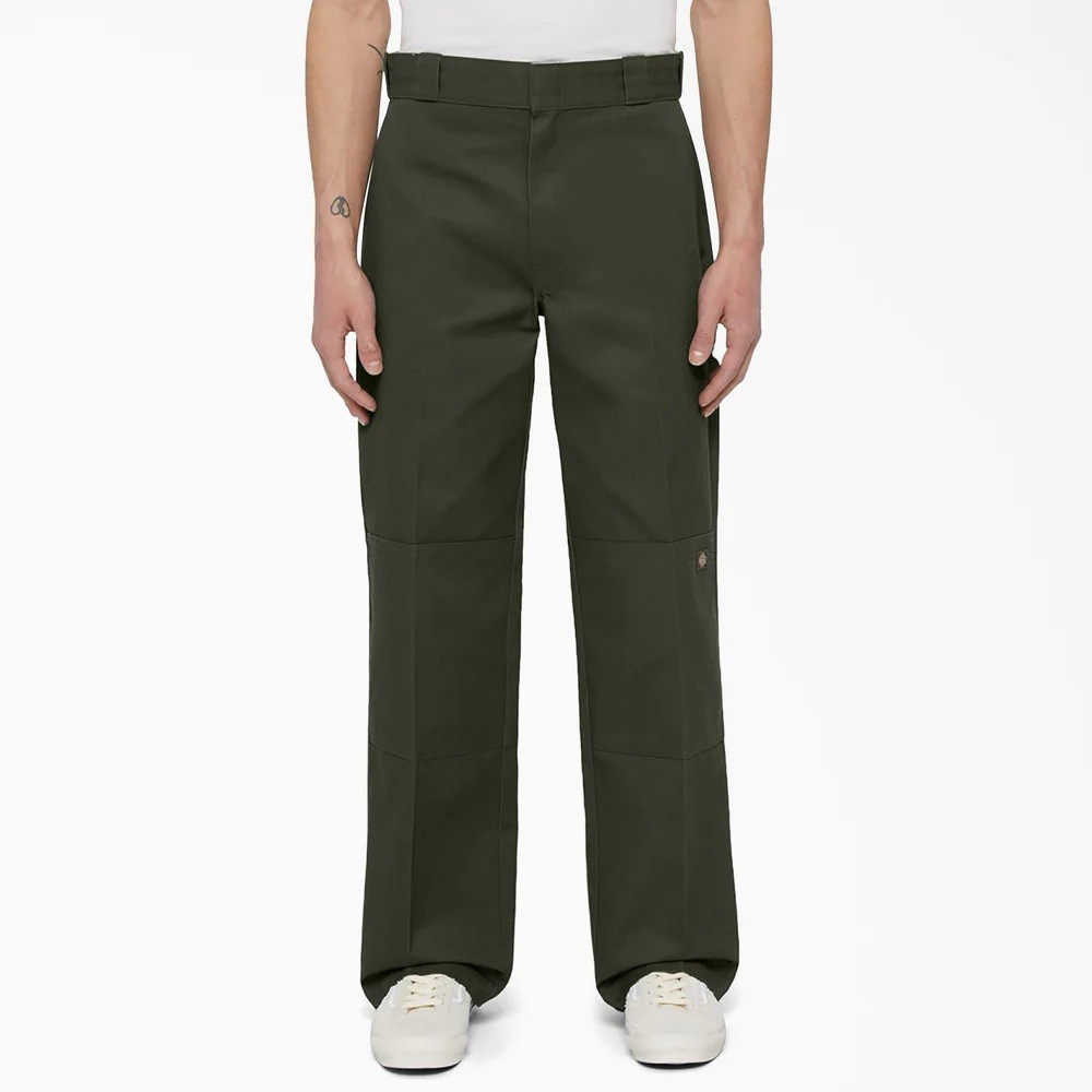 Dickies Men’s Loose Fit Double-Knee Work Pants Green/Black 34×30. 2 Pairs