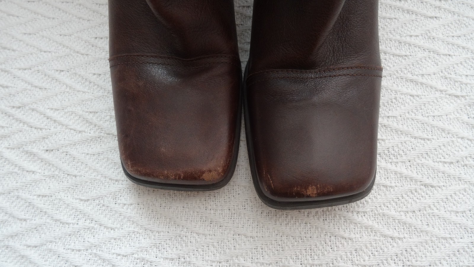 NINE WEST Women’s Rand Size 10 1/2 Medium 10.5 M Mid Calf Boots Brown Leather