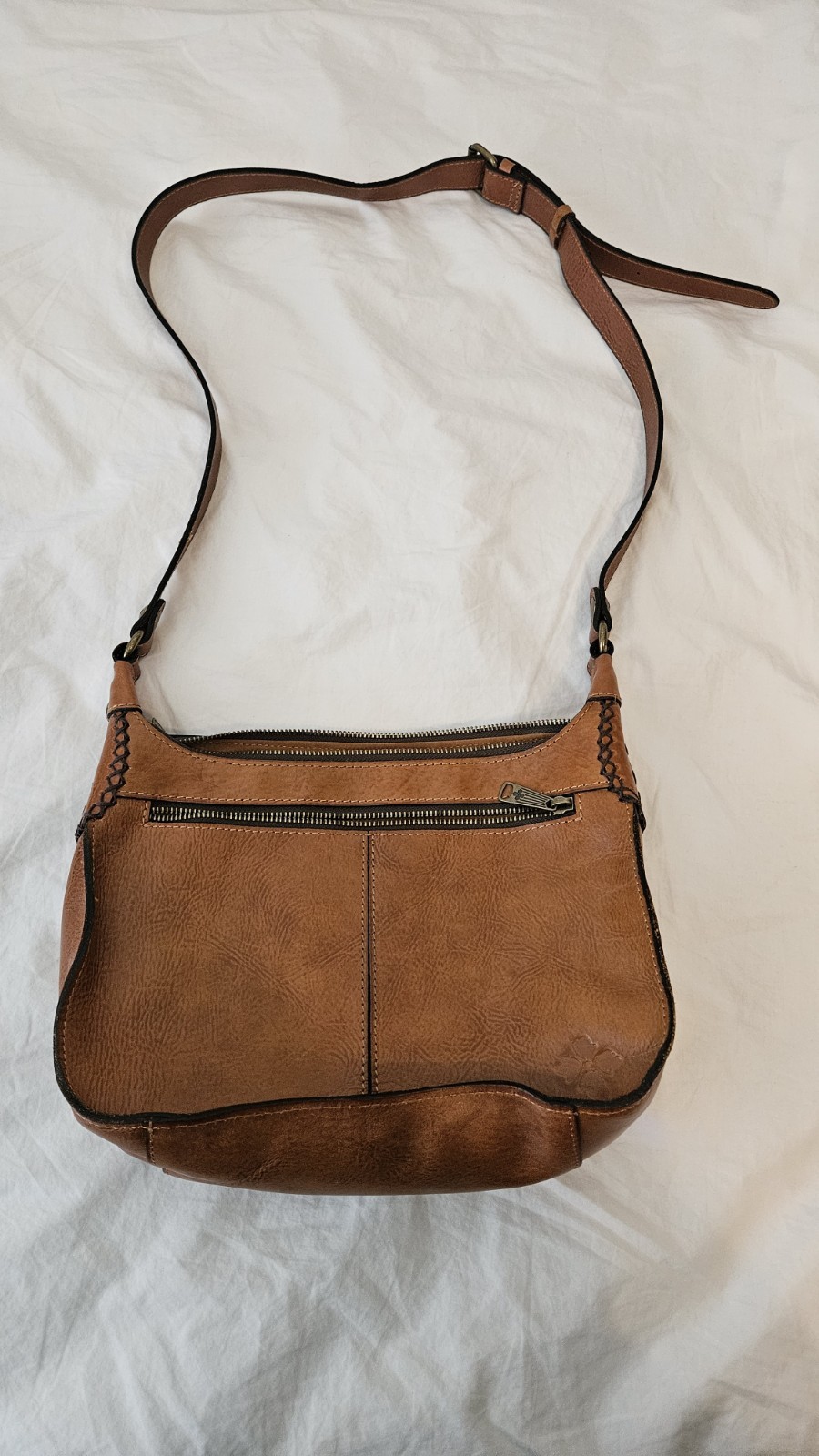 Patricia Nash Camille Embossed Leather Crossbody Bag Adjustable Strap NWOT