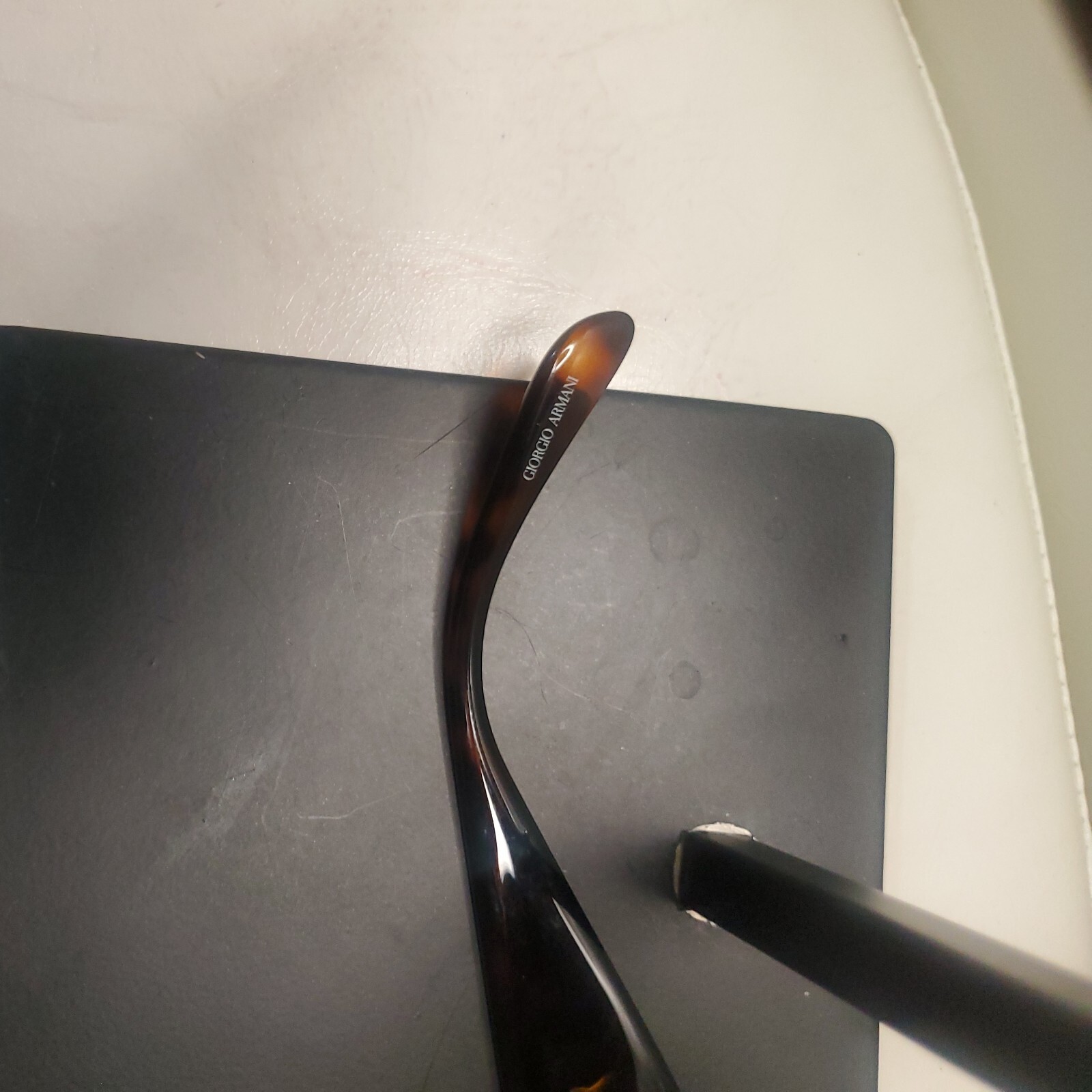 Preowned Giorgio Armani Sunglasses. Wide High Bridge Fit.
