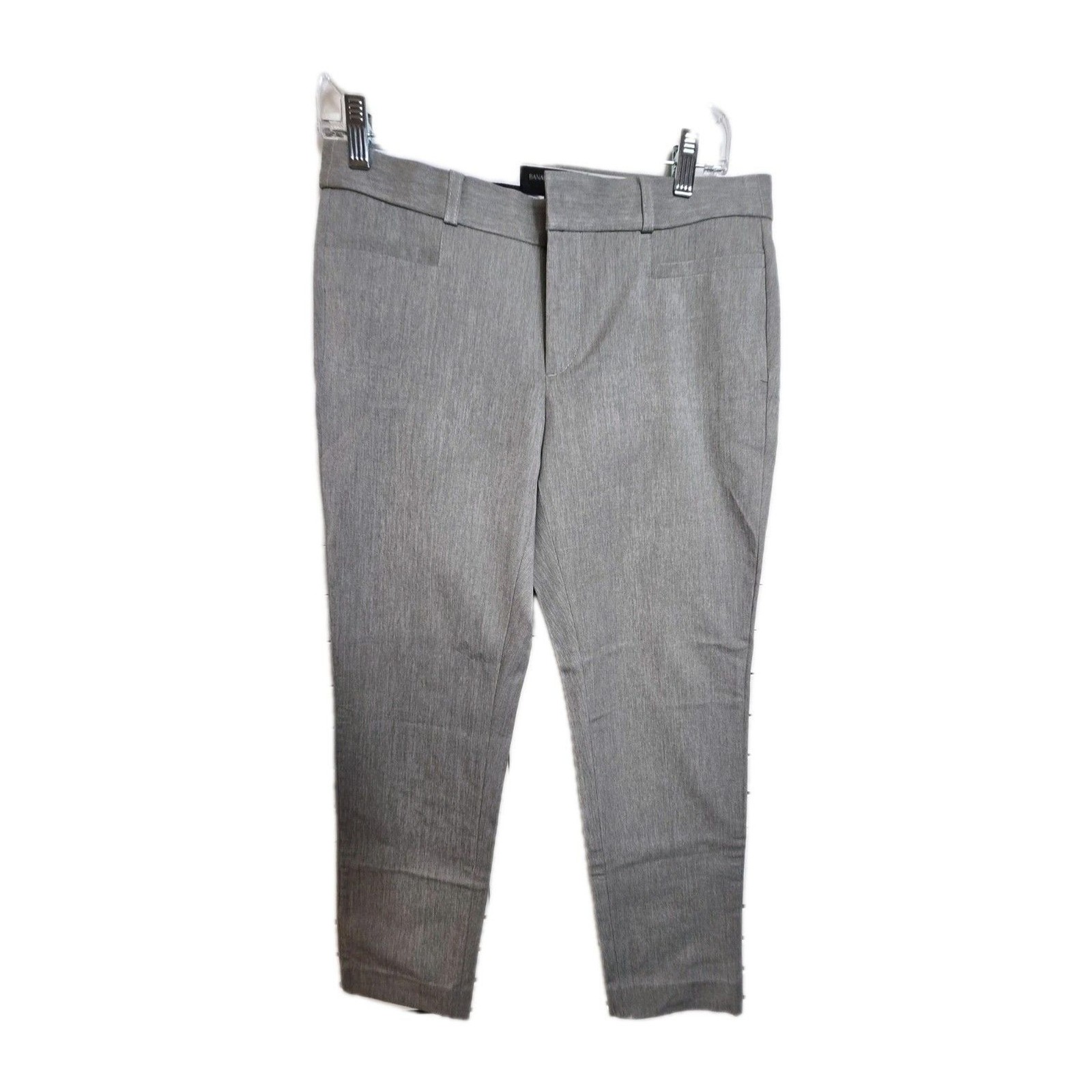 NWOT Banana Republic Womens Dress Pants Size 6 Gray Straight Stretch Career