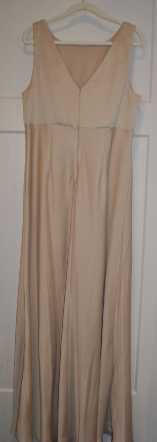 Anthropologie BHLDN Beckett satin Charmeuse Luxe Champagne Dress size 16W NWT