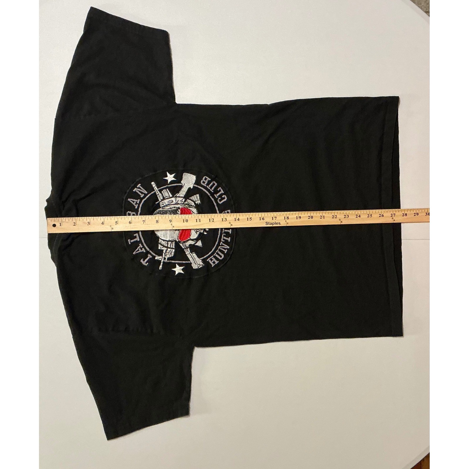 VTG Y2K Naseem Taliban Hunting Club T-Shirt Mens XL (Fits L) Blk Skull Military