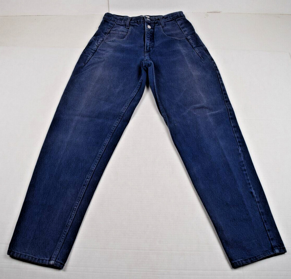 Vintage Guess Jeans Size W30 L31 80s 90s Indigo Blue 2 Button Zip Fly Made USA