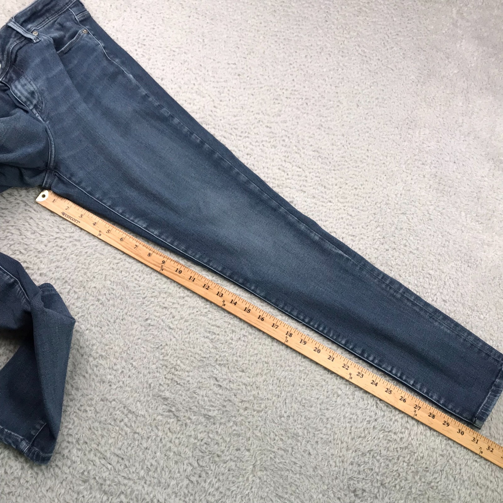 Buckle Black Jeans Mens 30 (33×31) Fit No 76 Skinny Mid Rise Stretch Denim