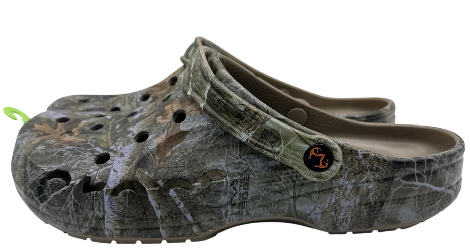Crocs Baya Realtree APX Edge Camo Clogs Unisex M12 W14 Slip On Shoes New