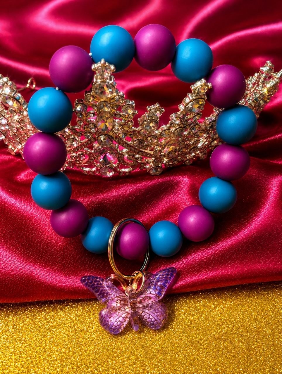 Handmade Silicone Beaded Keychain Wristlets – Choose Your Style