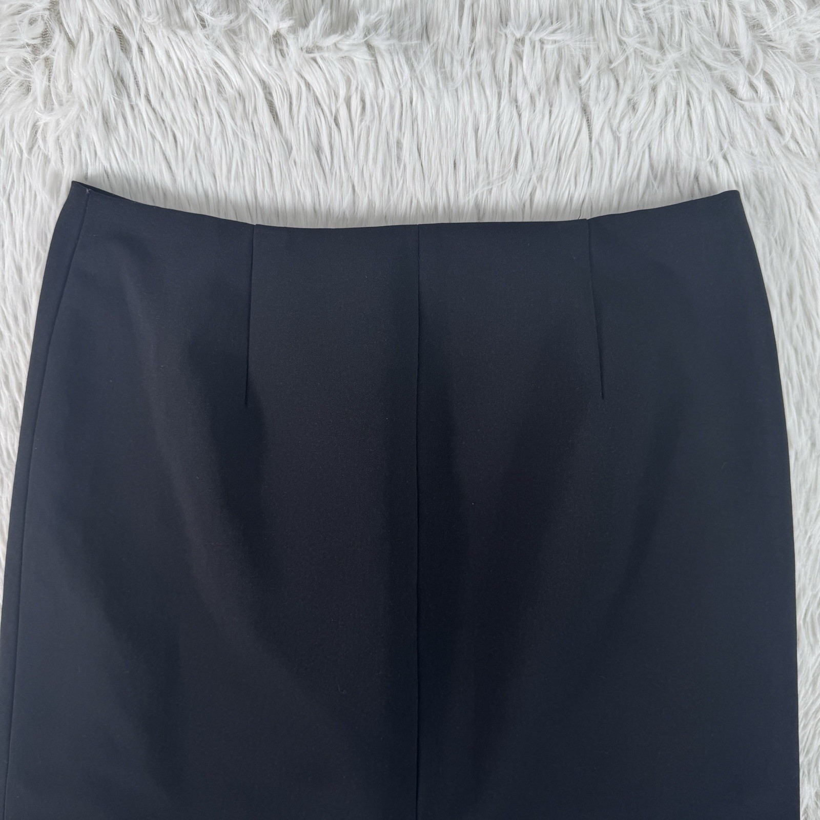 Madewell Ignition Black Zipper Accent Asymmetric Mini Wrap Skirt Women’s Size 4