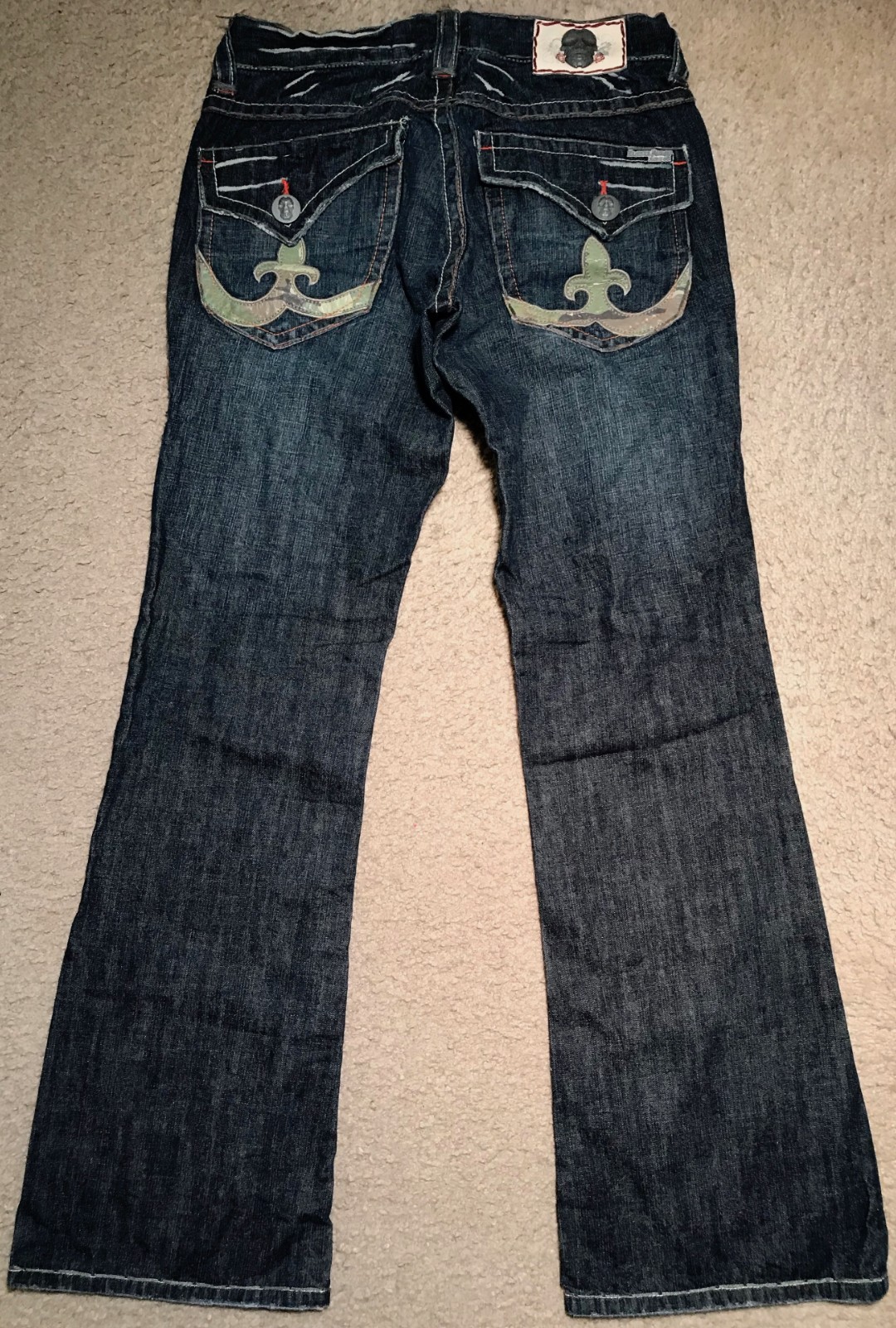 LAGUNA BEACH RARE VINTAGE BLUE JEANS ACCENTS SZ 31 (ACTUAL 33X34) GREAT COND!