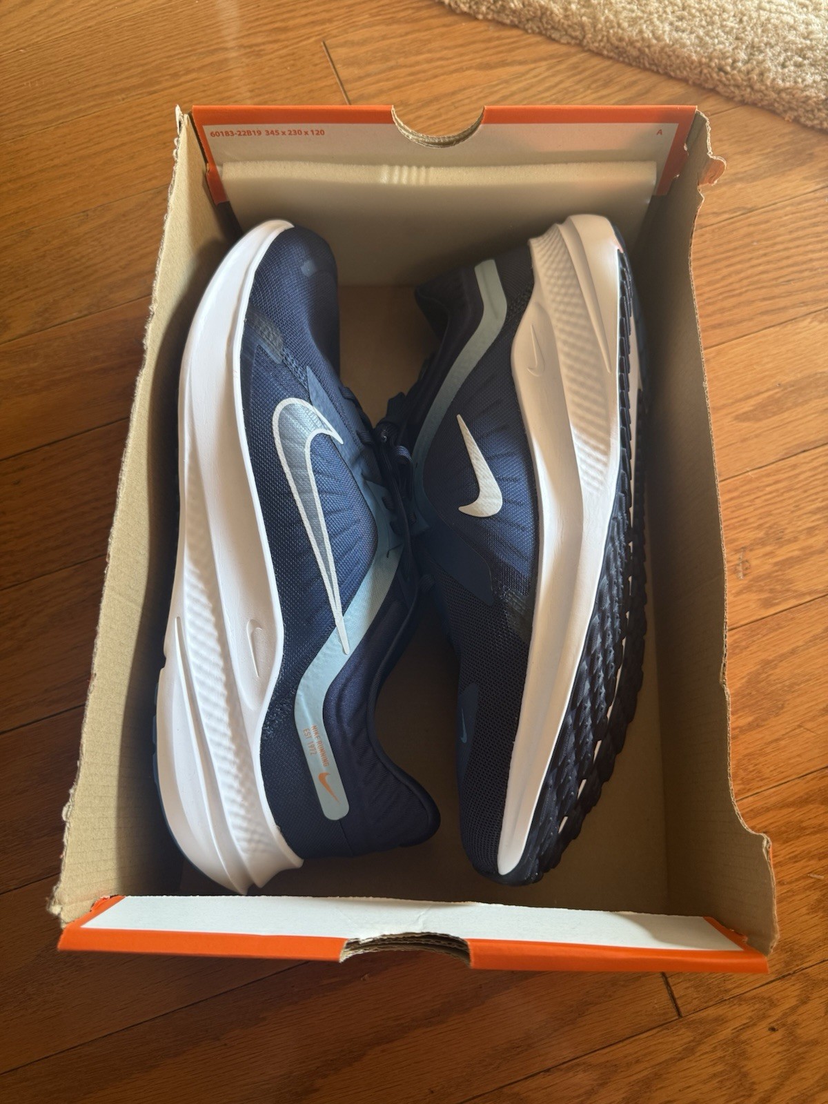 Nike Quest 5 Midnight Navy Marina Blue Men 12 Athletic Running Shoes