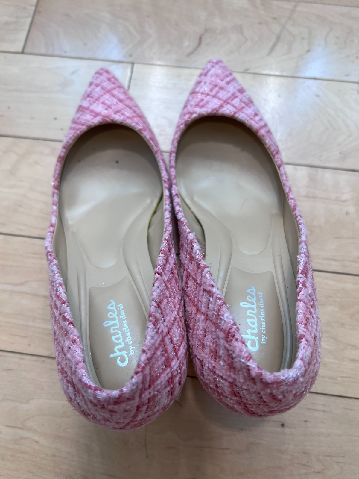 Charles by Charles David Maxx Pink Tweed Pointed Toe Stiletto Pumps Women’s 7M