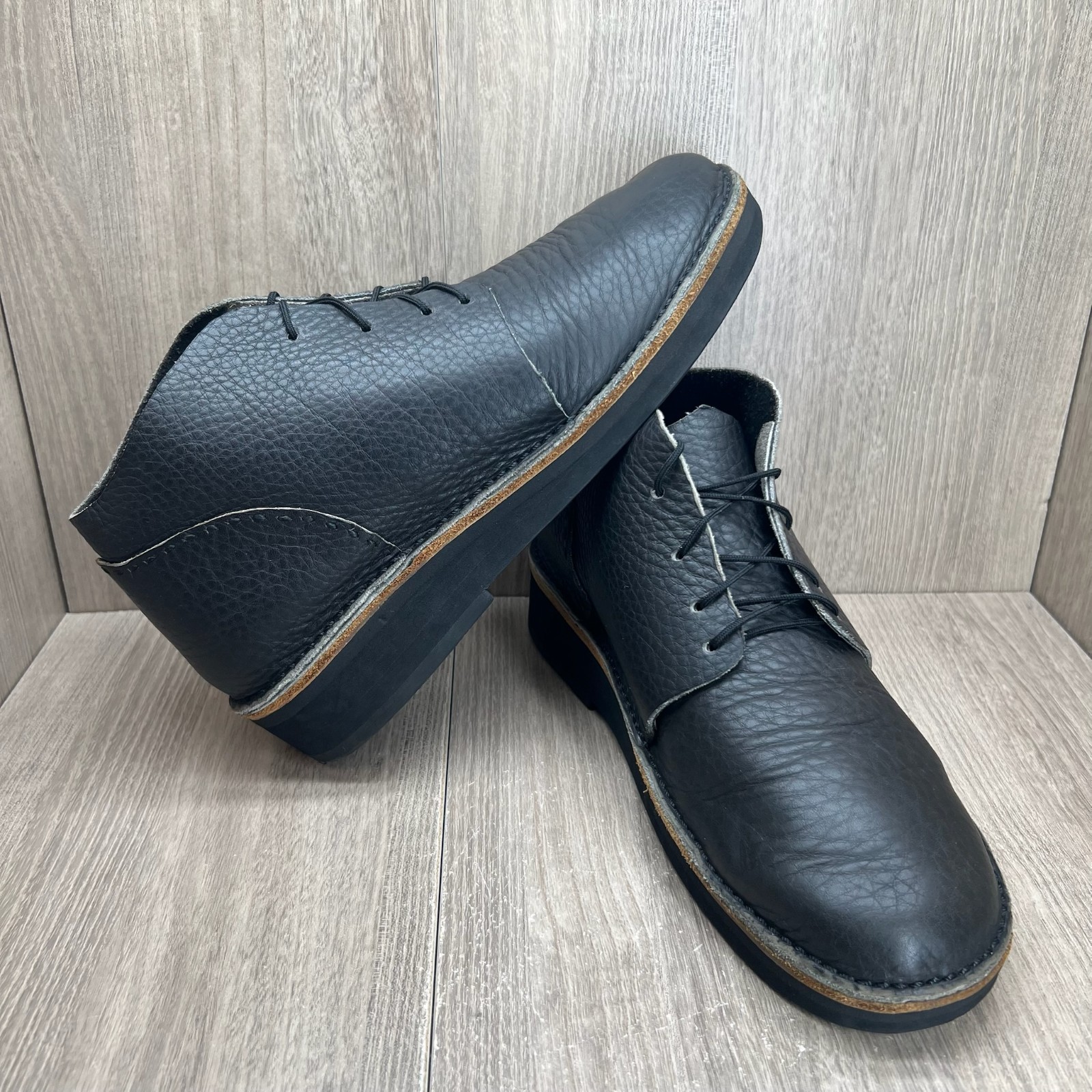 Irish Setter Men’s Leather Lace Up Chukka Boots Size 9.5 Removable Insole Black