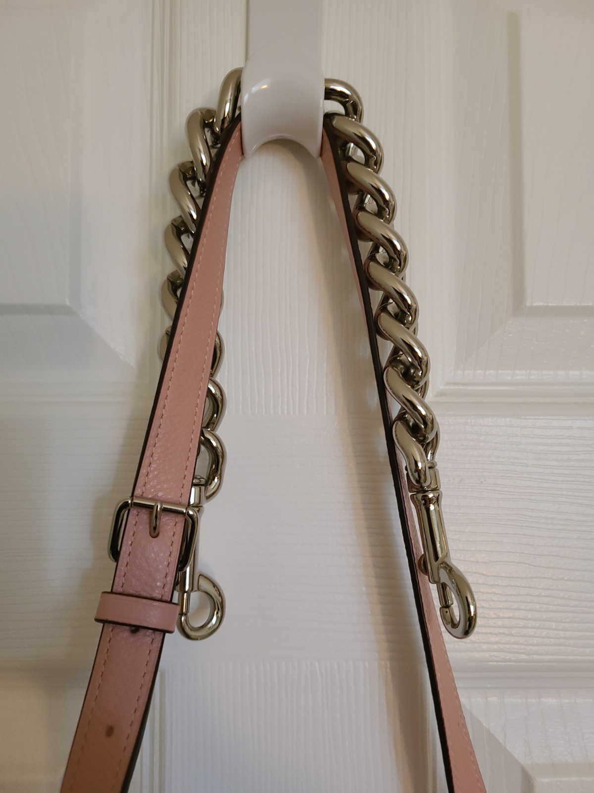 Authentic Coach Leather Chain Abby Purse In Petal Pink Great Bag!!!
