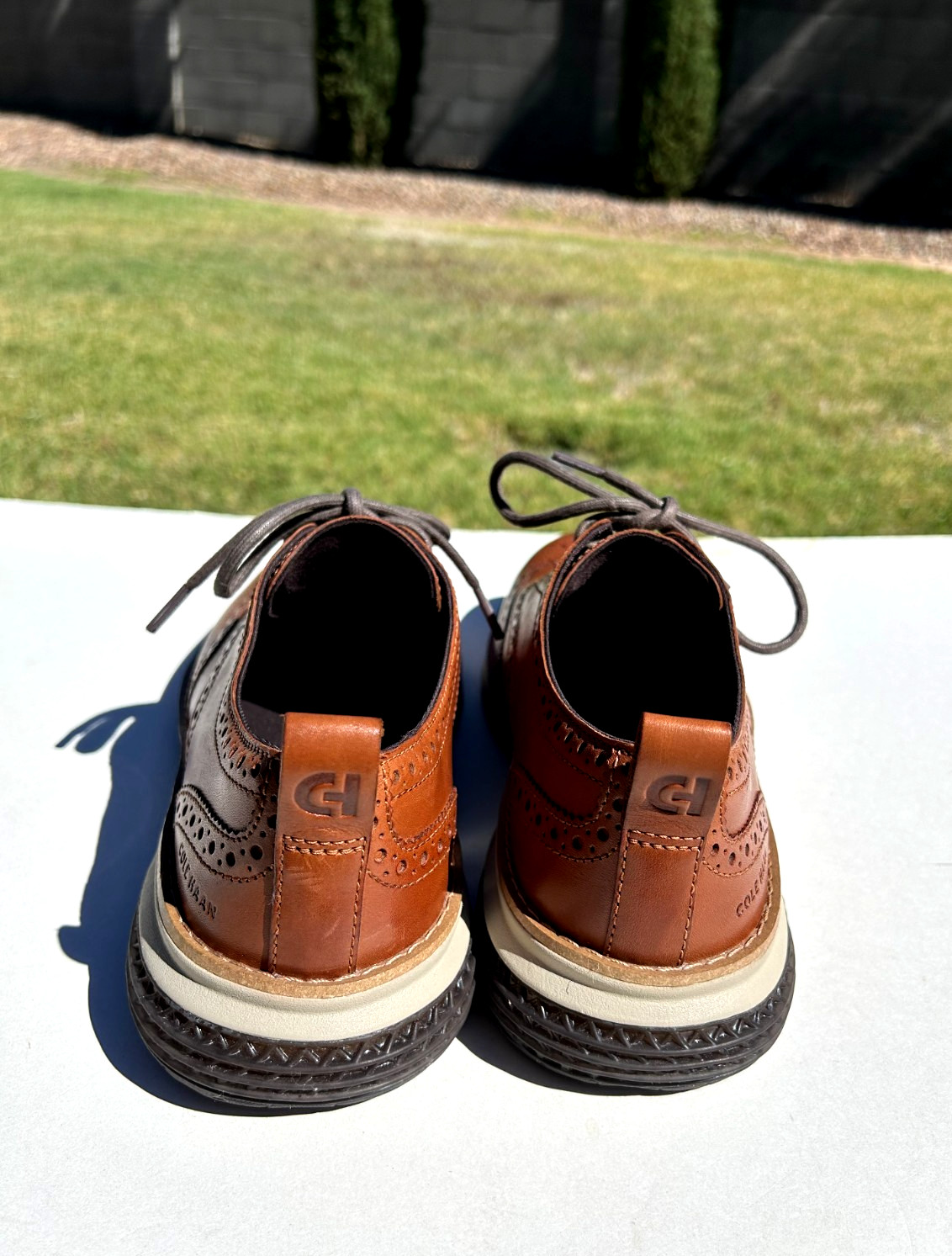 Cole Haan OriginalGrand Energyweave Wing Oxfords Shoes Sz 8 British Tan $180 NEW