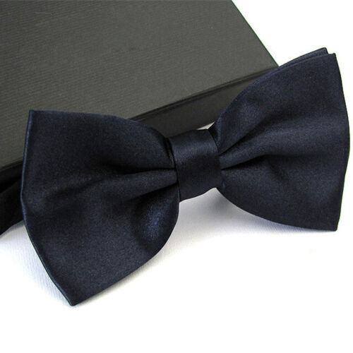 BOW TIE MENS ADJUSTABLE SOLID COLOR WEDDING TUXEDO NECKTIE US SELLER ship fast