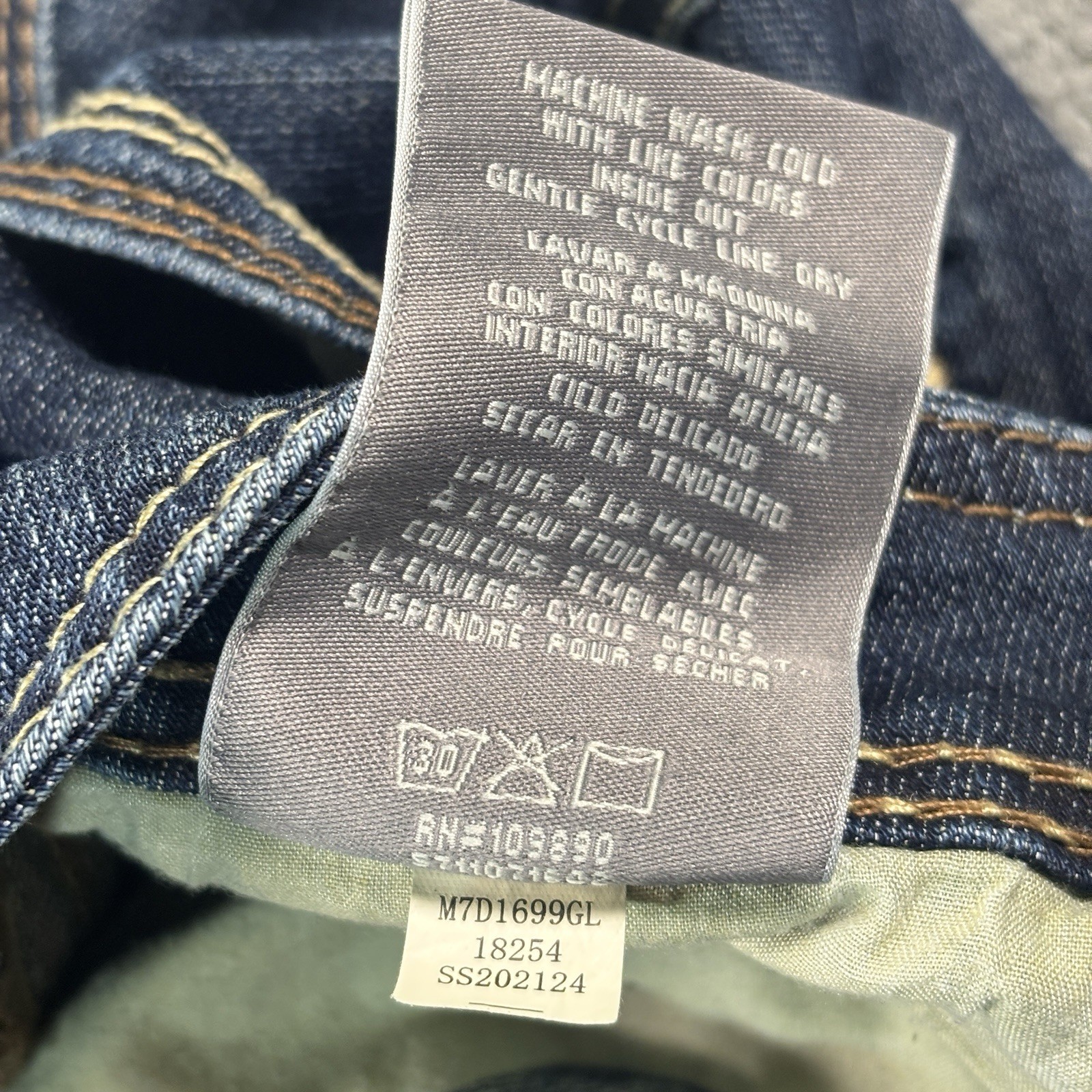 Melissa McCarthy By Seven7 Straight Leg Jeans Dark Wash Blue Size 14W M7D1699GL