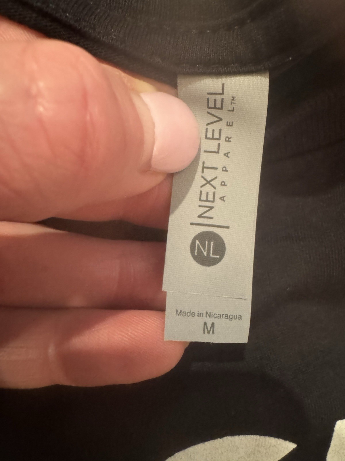 New Celsius Live Fit Black Tee Next Level Apparel Size Medium