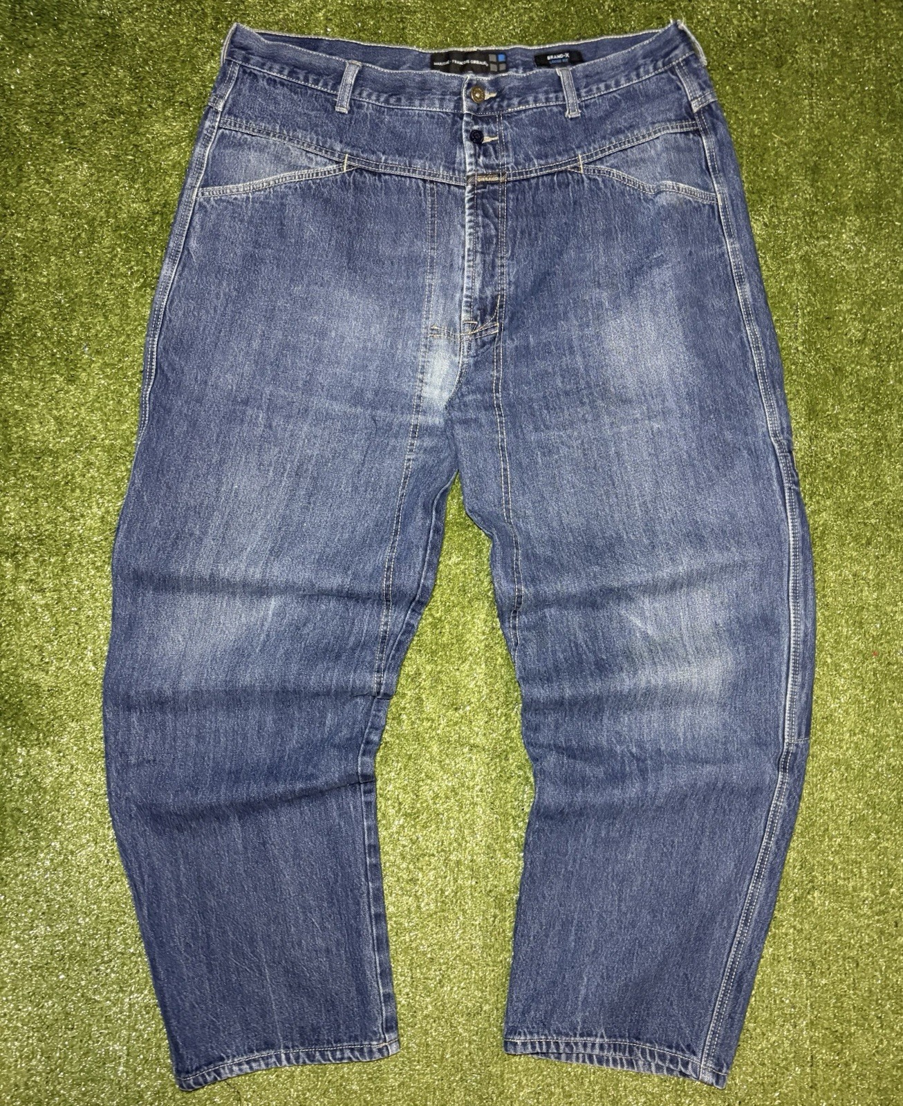 Vintage Marithe Francois Girbaud Brand X Loose Fit Denim Jeans Size 40×30