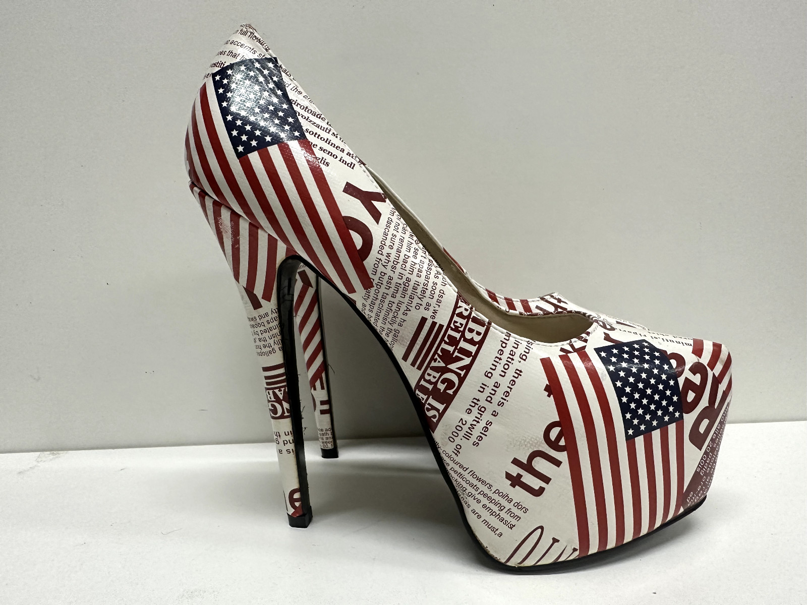 Rosette women size 10 Elle-26 hidden platform Stiletto heels man made materials