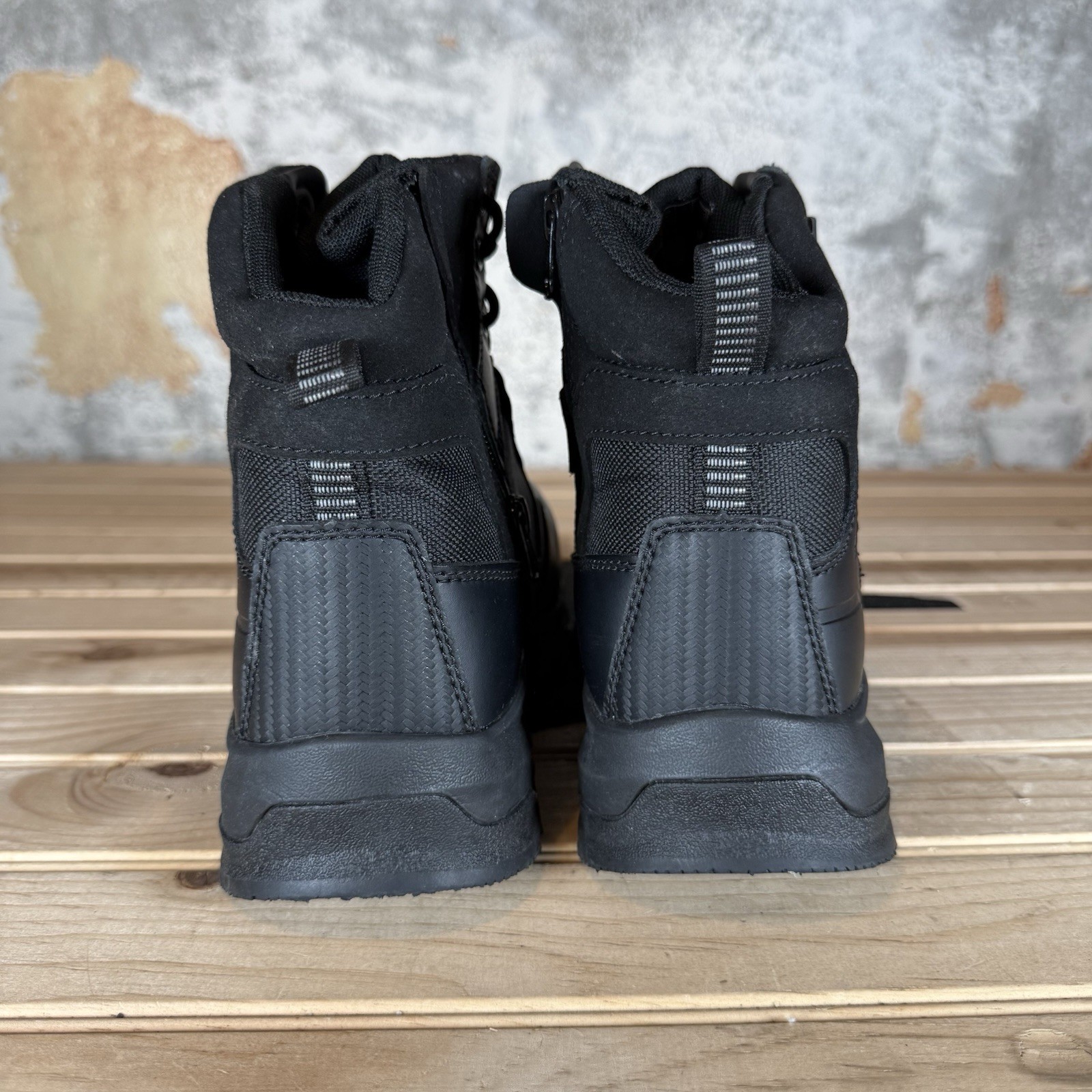 Shoes For Crews Defense Nano Toe 6” Leather EH Boots Size 7M / 8.5W – 72391 EUC