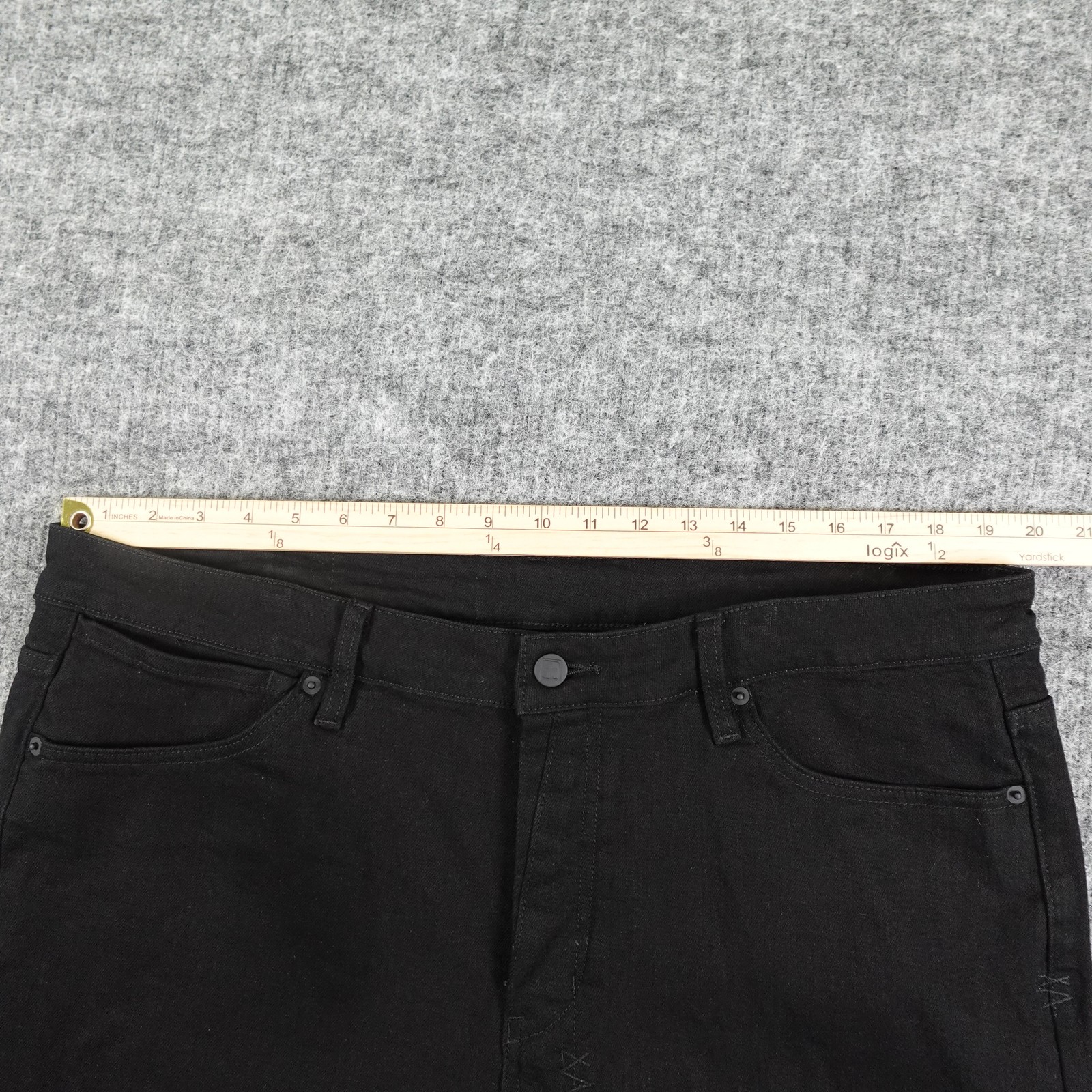 Ksubi Jeans Mens 38 Van Winkle Ace Slice Black Distressed Stretch Skate Street