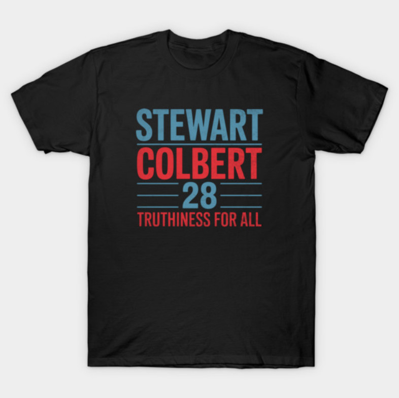 Stewart Colbert 2028 Black T-Shirt