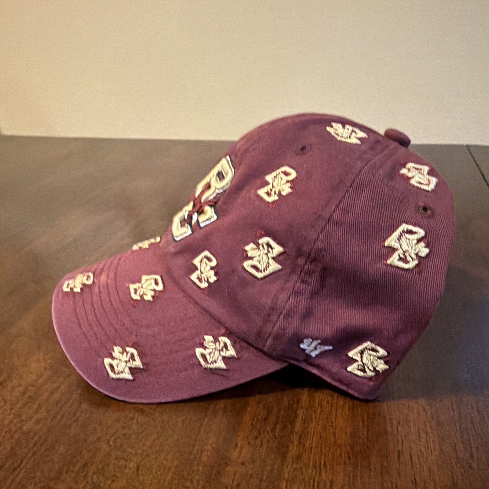 ’47 Boston College Eagles Maroon All-Over Logo Baseball Cap One Size