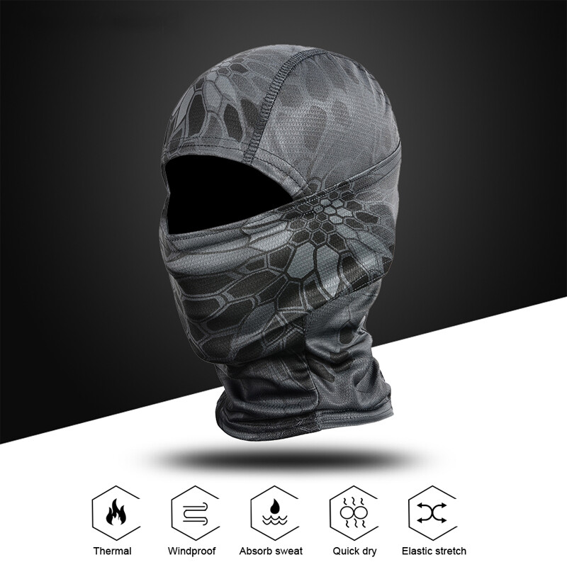 Tactical Camo Hunting Balaclava Neck Gaiter Face Mask Bandana Scarves Headwear