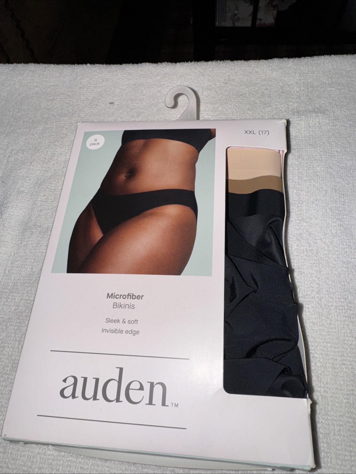 Women’s 4 pk Seamless Bikini Underwear – Auden Assorted Color Size XXL(17) NEW