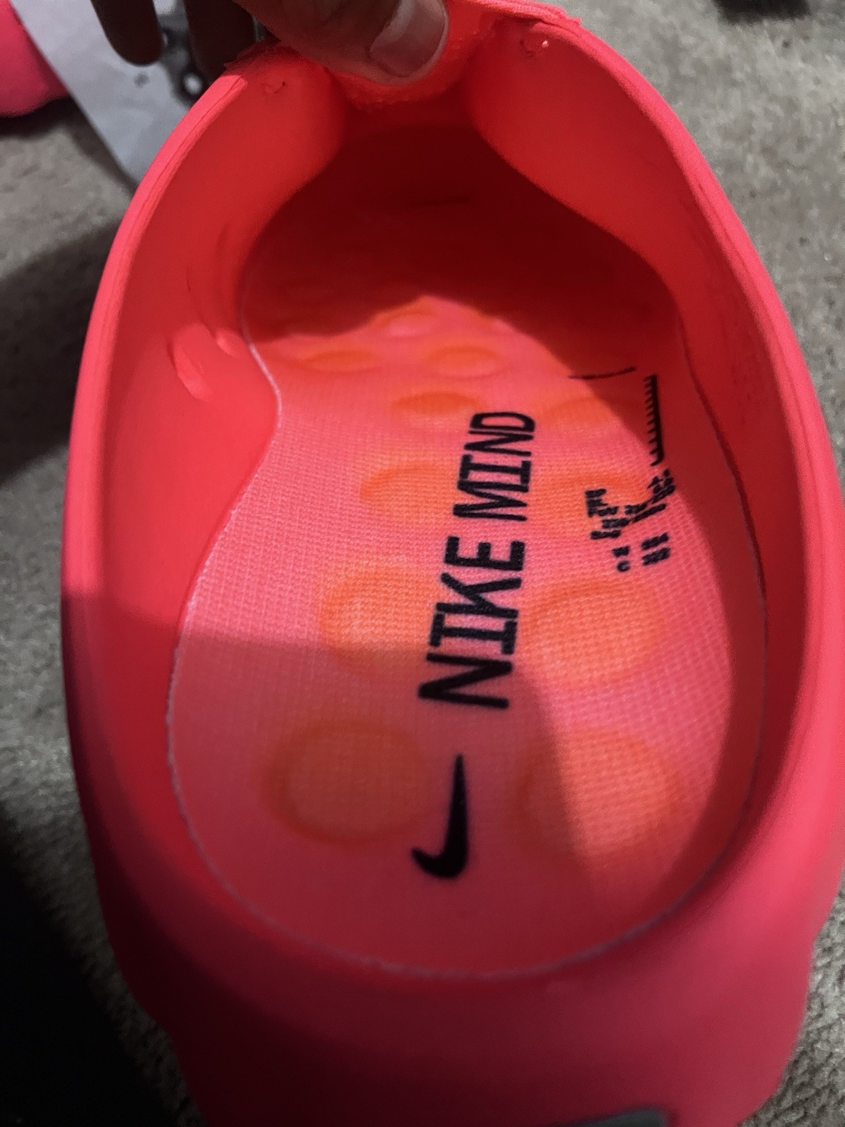 Nike Mind 001 Slide Sandals Red Men’s US 10 Slip-On HQ4307-600