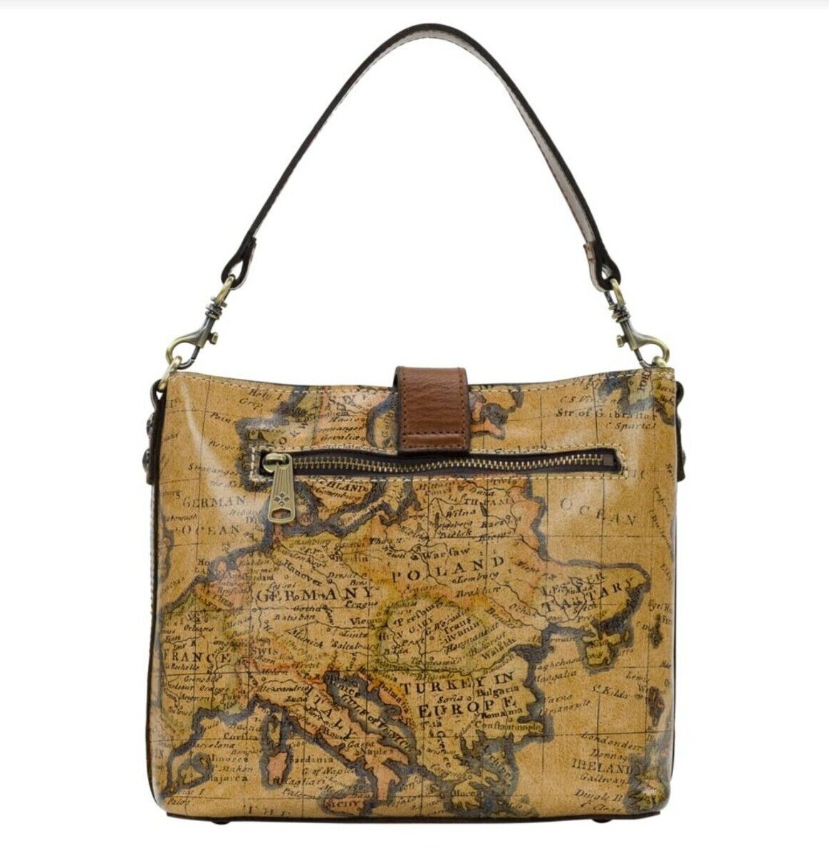 Patricia Nash Irving Leather Satchel with Crossbody Strap CHOOSE COLOR from menu