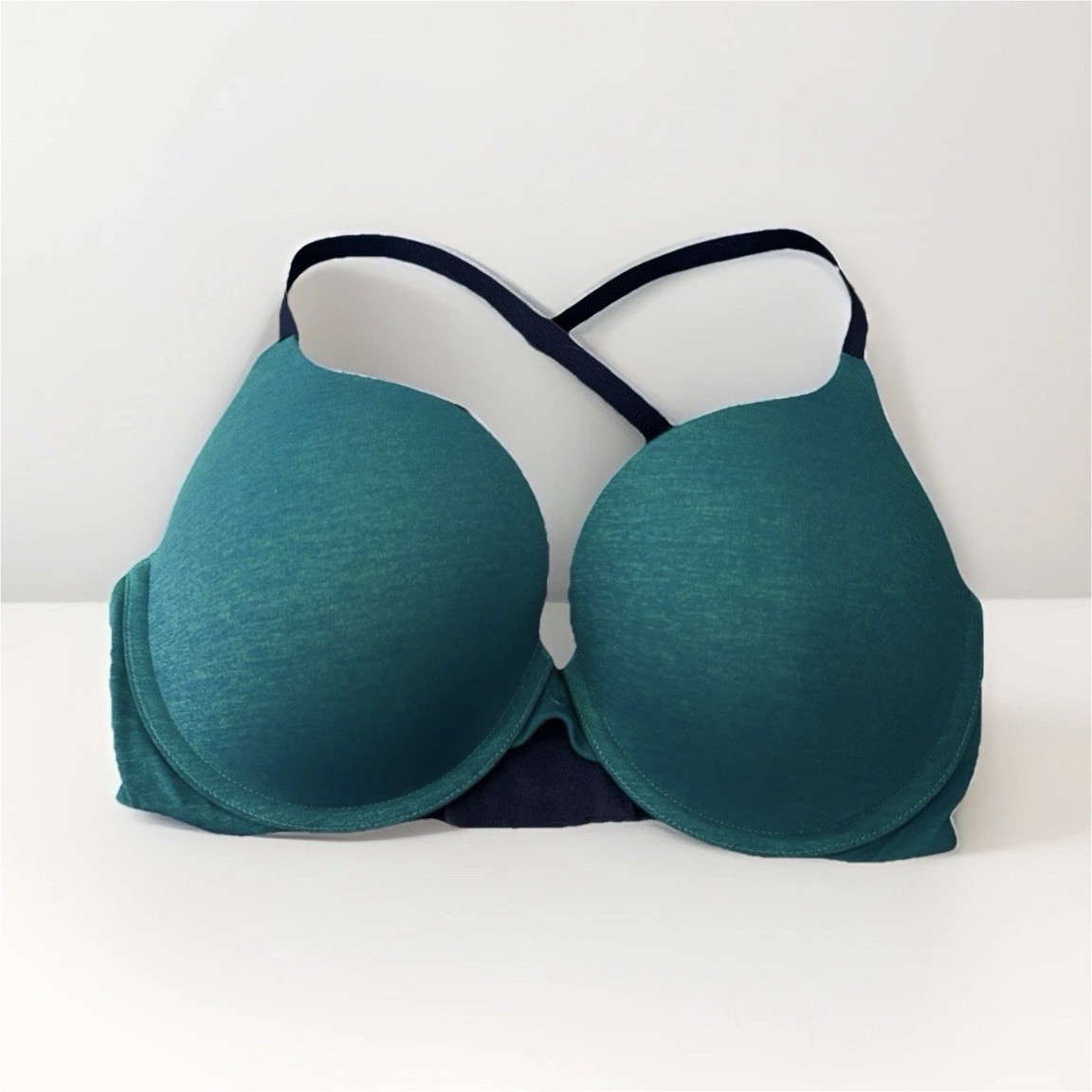 Victoria’s Secret Perfect Coverage Padded Underwire T-Shirt Bra 32DD Teal