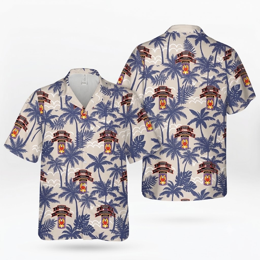 Army Hawaiian Shirt, US Army M Company (RANGER), 75th Infantry (AIRBORNE)