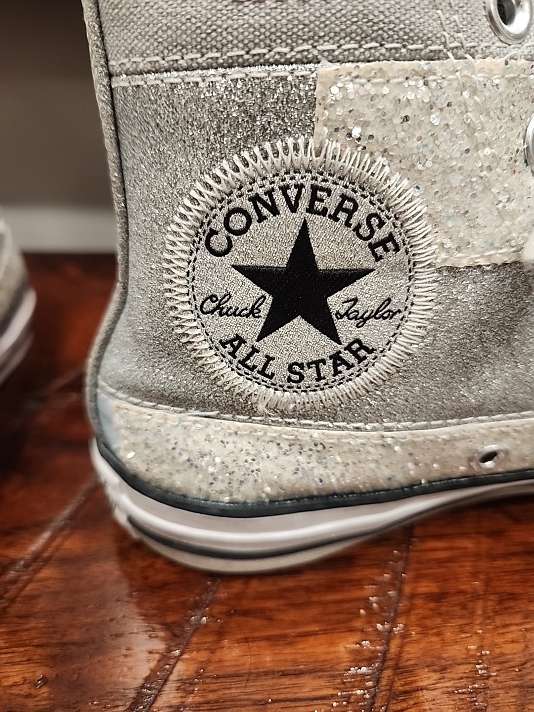 Converse All Star Chuck Taylor Ash Stone Glitter 569426C Grey Glitter size 7